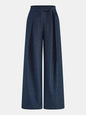 Mid-Waist Tie-Waist Wide Leg Pants