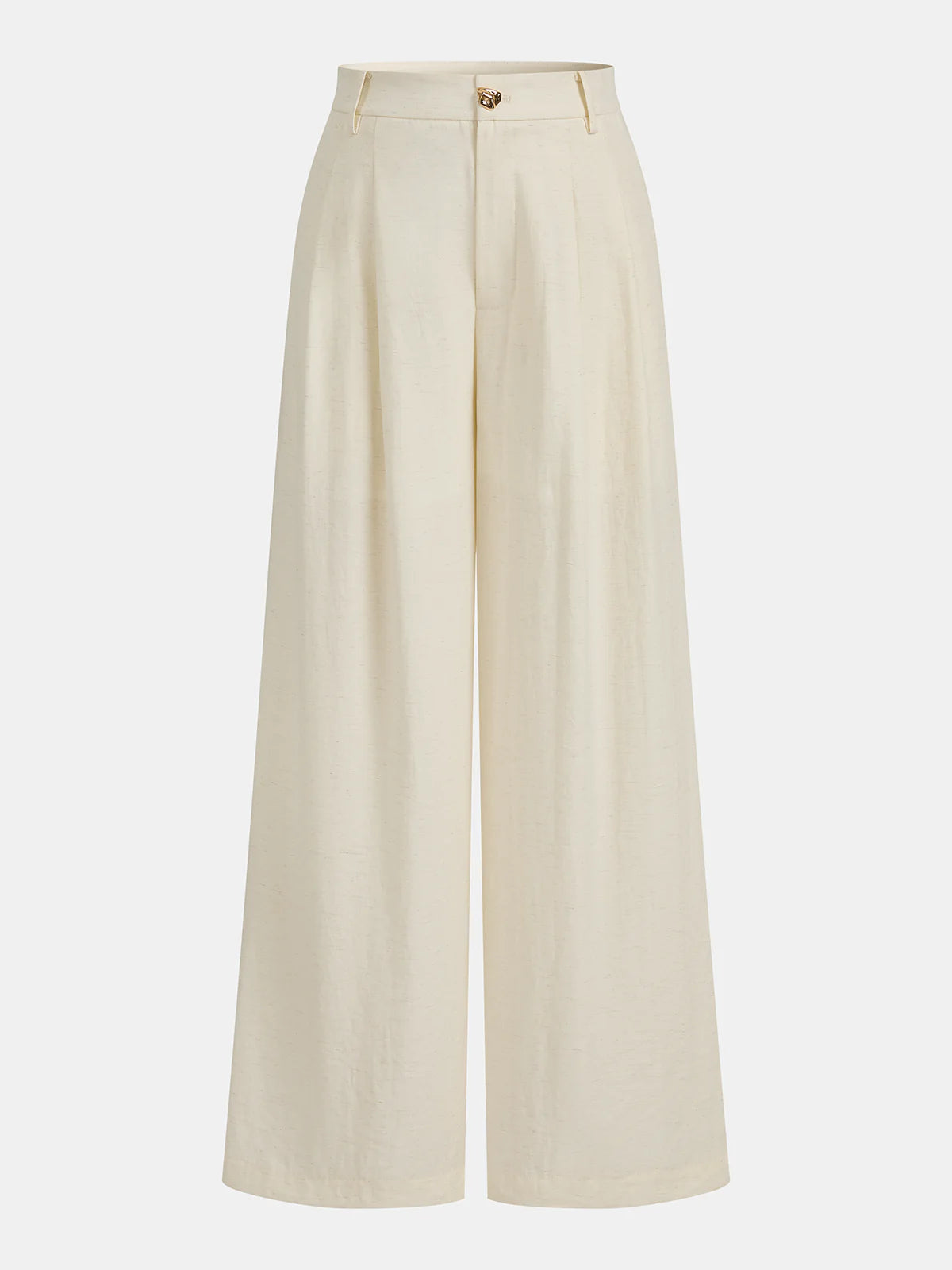 One Shoulder Metal Button Vest & Pants Set