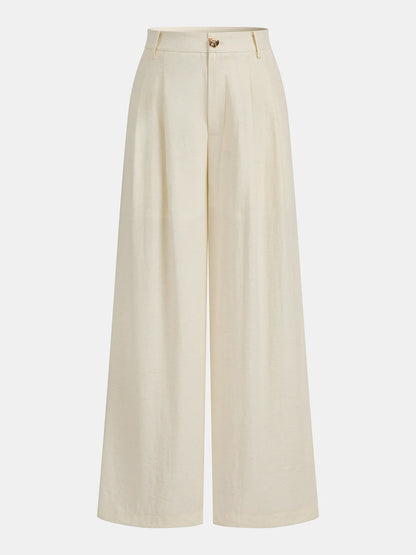 One Shoulder Metal Button Vest & Pants Set