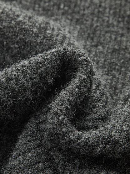 Wool-Blend Fuzzy Midi Dress