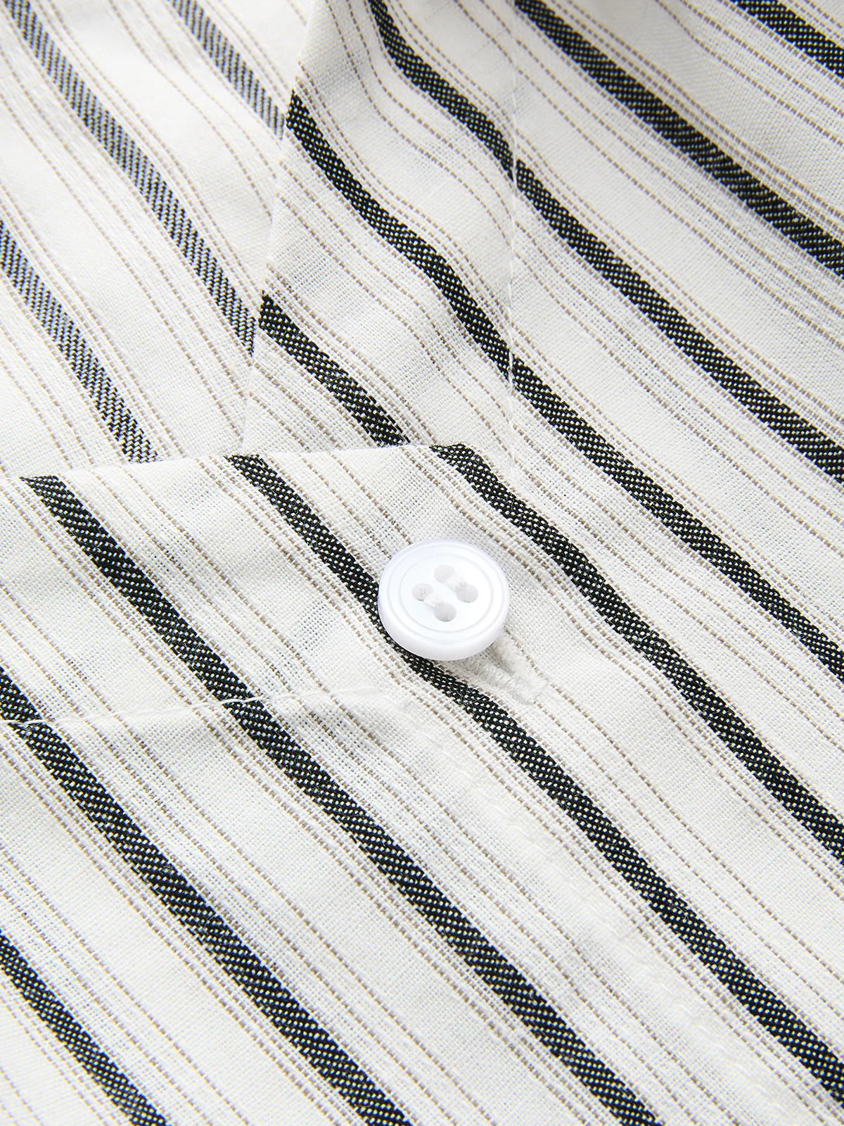 Striped Cotton Cold Shoulder Half Sleeve Blouse