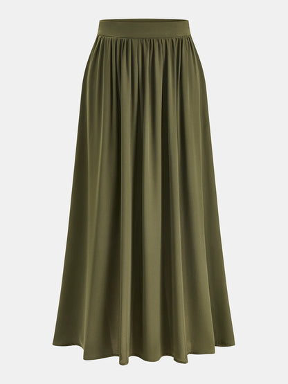 Sleeveless Pleated Top & Skirt Set