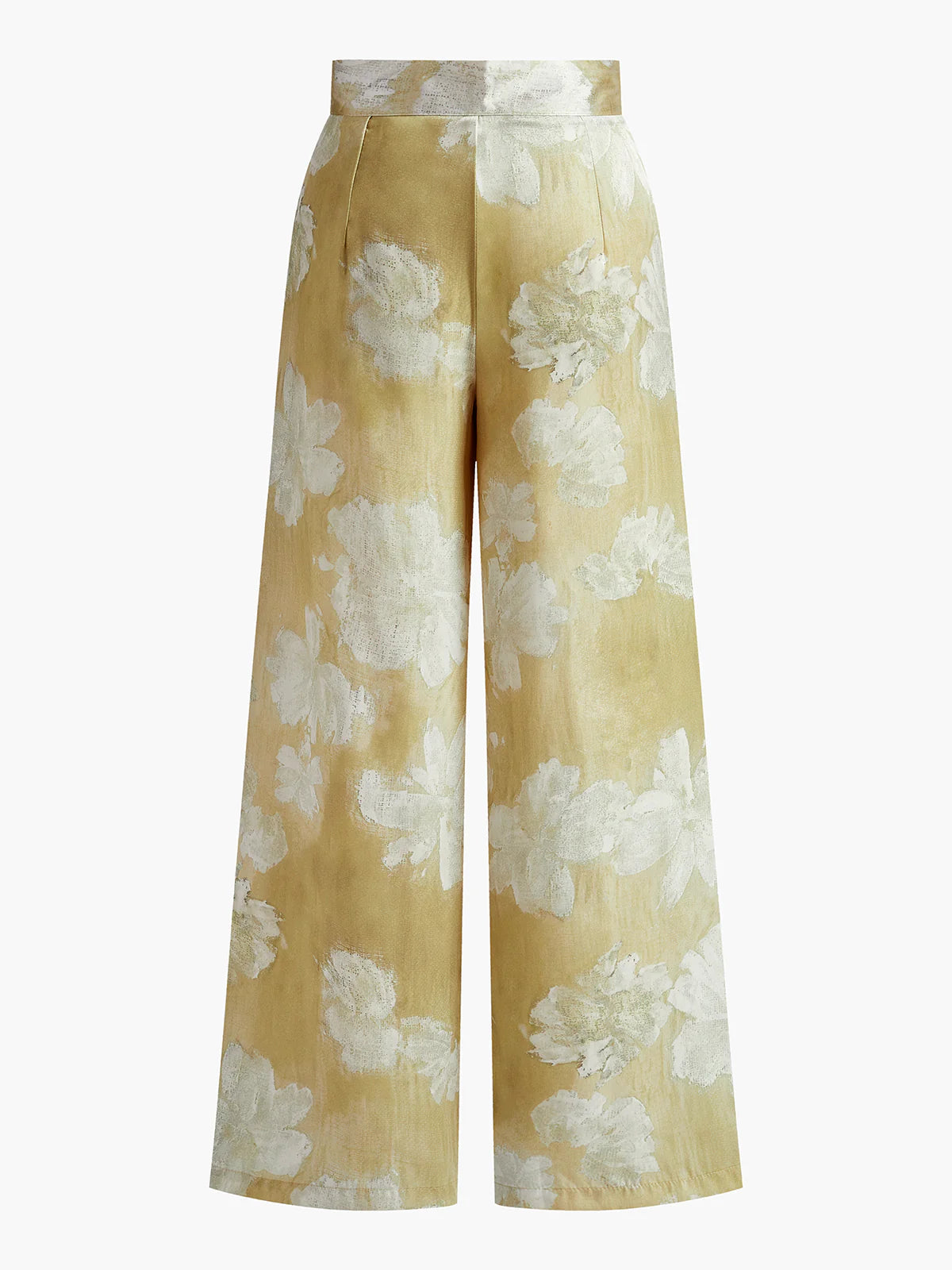 Semi-Sheer Romance Floral Printed Wide-leg Pants