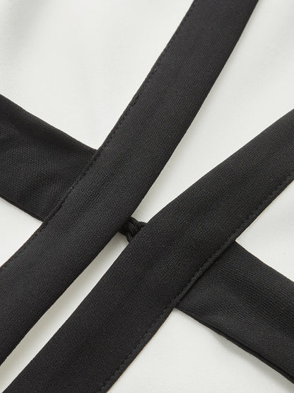 Bow Tie Longline Vest Coat & Pants Set