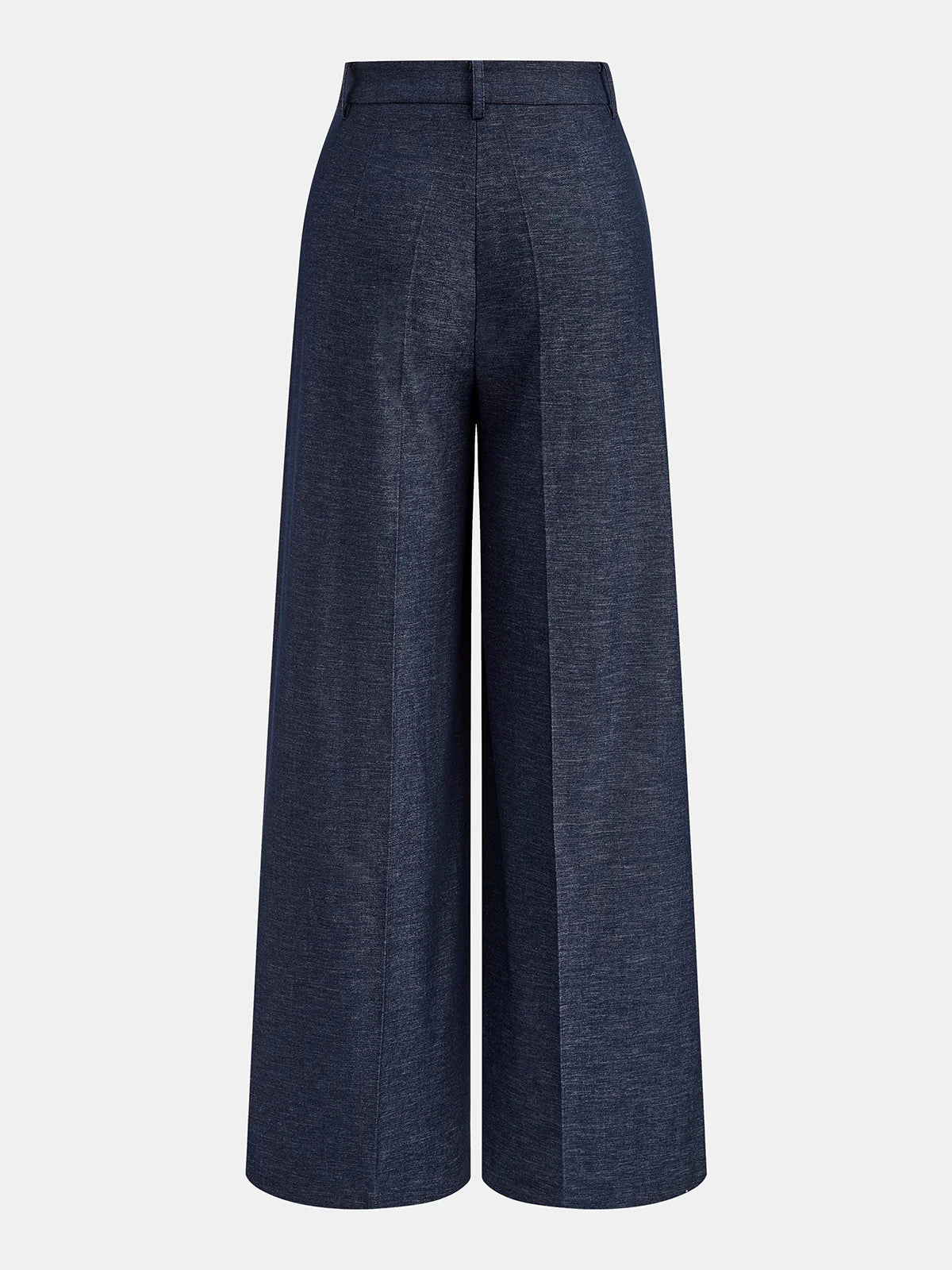 Puddle Hem Asymmetric Wrap Wide-Leg Pants