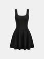 Rhinestone-Embellished Slim Fit Mini Dress