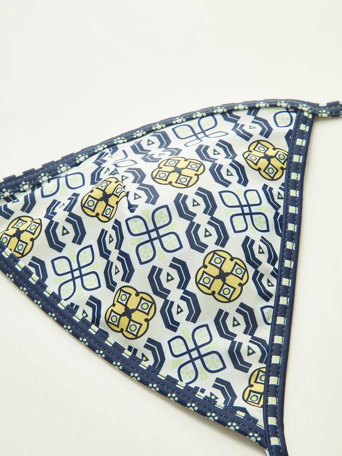 Patterned Halter Bikini Set