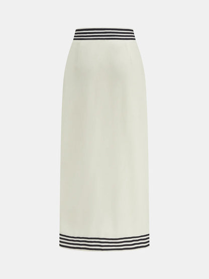 Striped Strappy Top & Midi Skirt Set