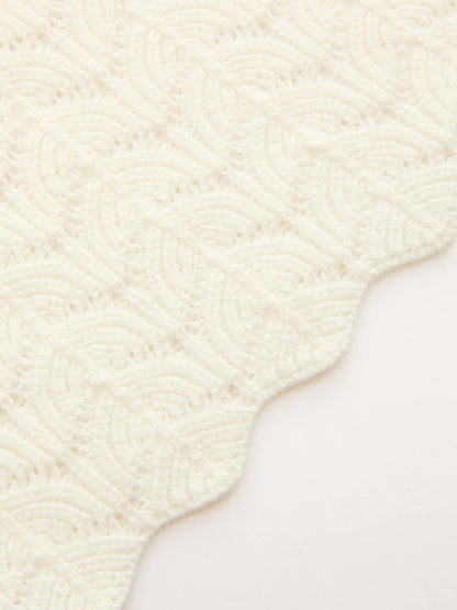 Bishop Sleeve Crochet Knit Maxi Dress