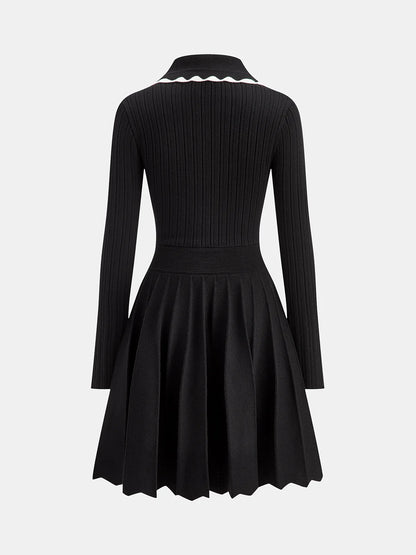 Ribbed Polo Dress