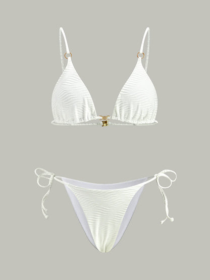 Textured Bikini Set