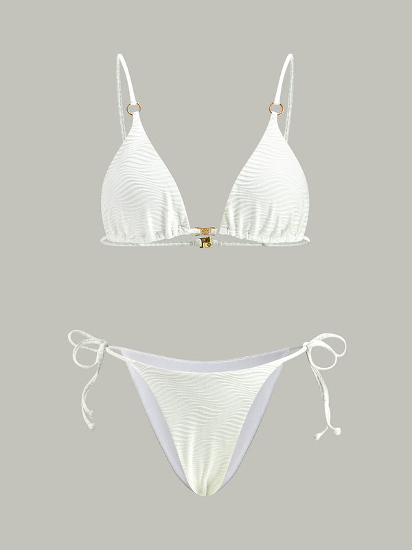 Textured Bikini Set