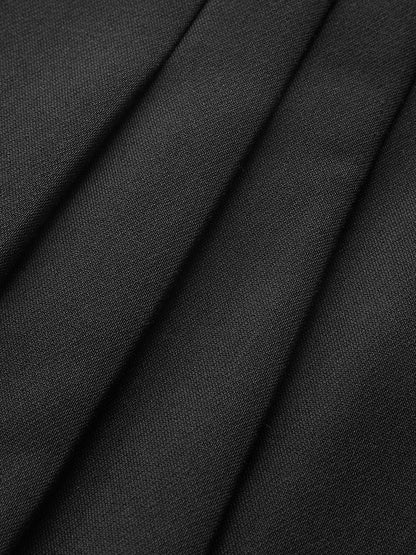 High-Waisted A-Line Pleated Shorts