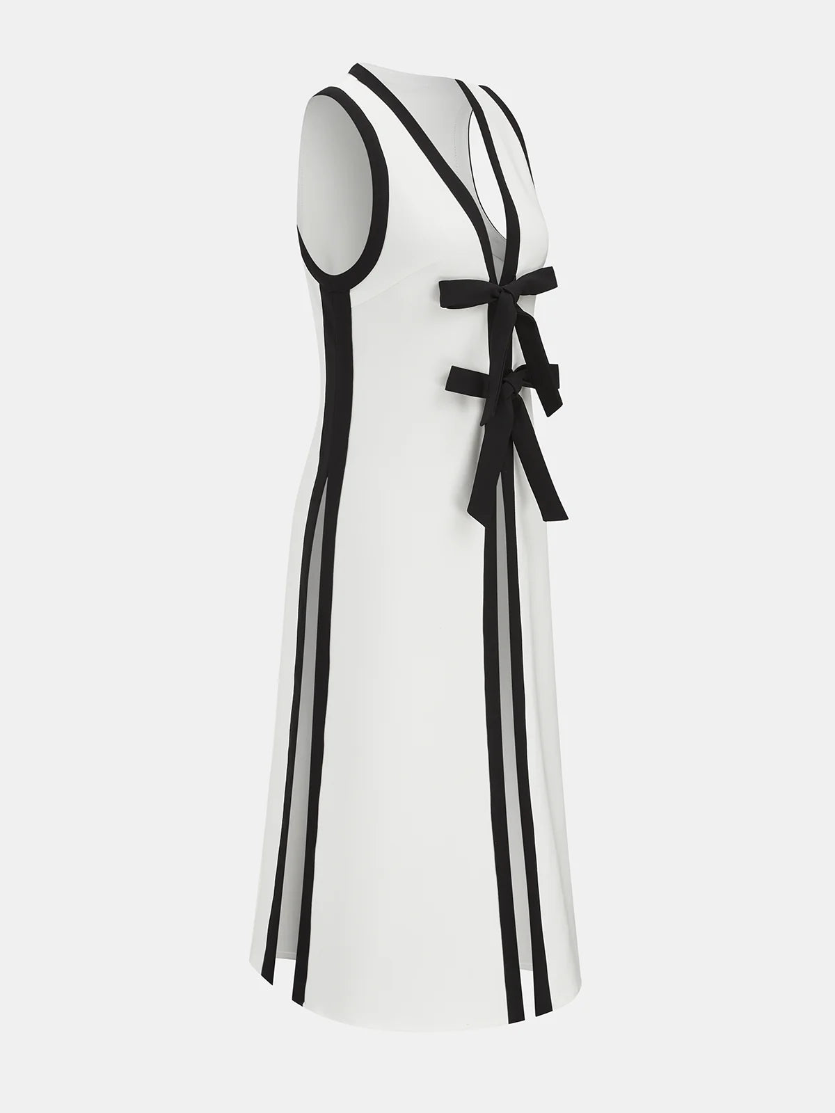 Bow Tie Longline Vest Coat & Pants Set