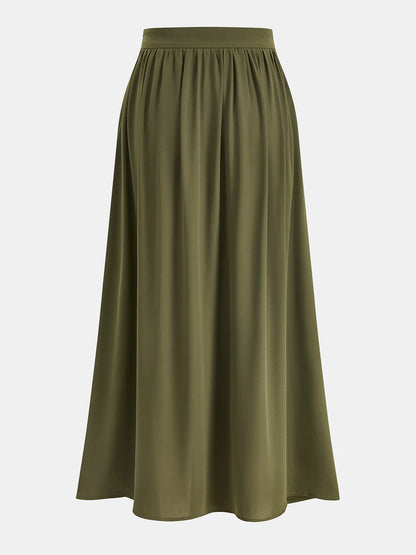 Sleeveless Pleated Top & Skirt Set