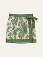 Paisley Print Wrap Skirt