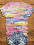 Women'sPrint Casual T-Shirt