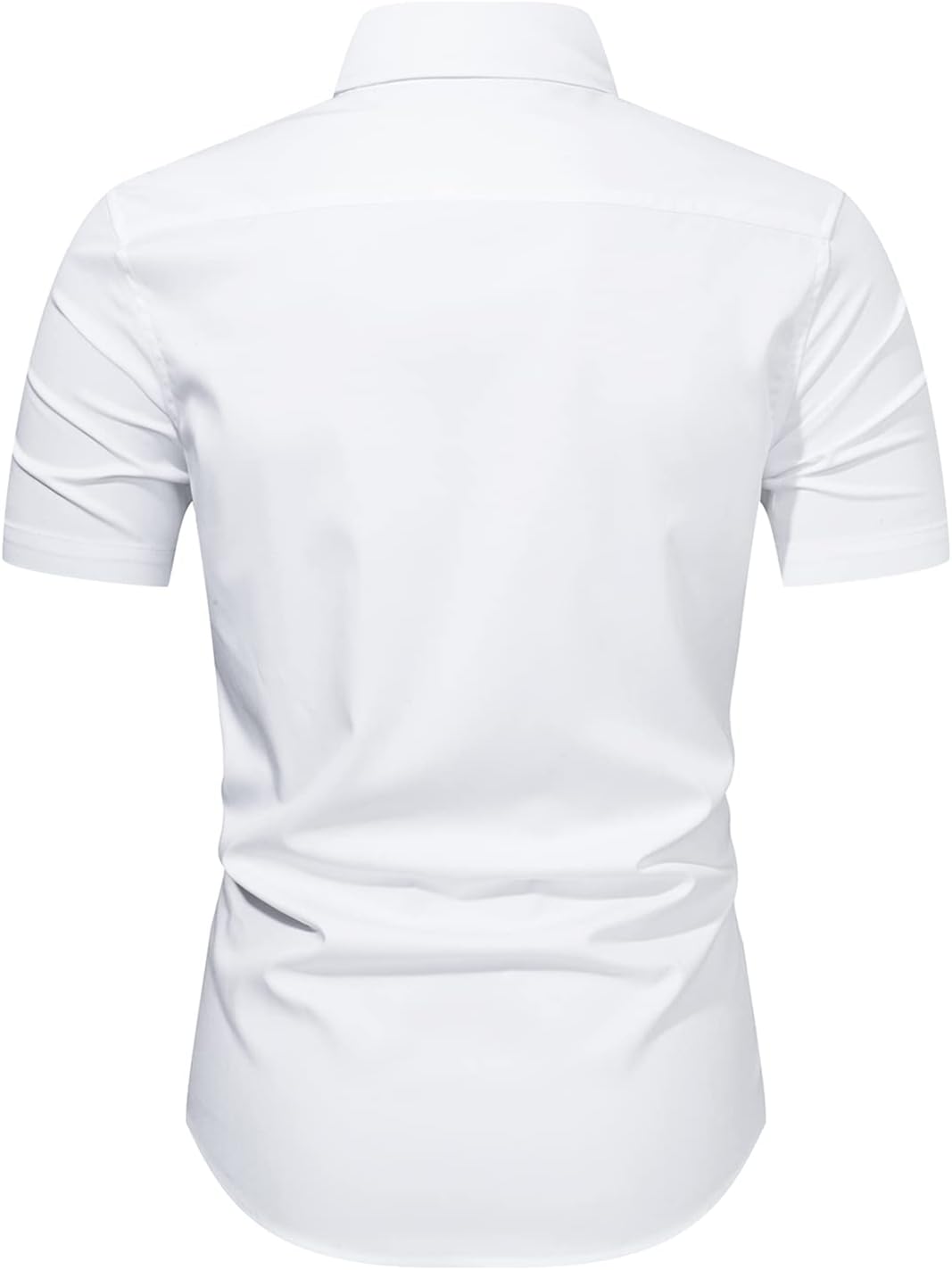 Men's Casual Button Down Shirts Wrinkle-Free Short Sleeve Business Dress Shirt