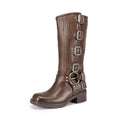 Square Toe Motorcycle Boots