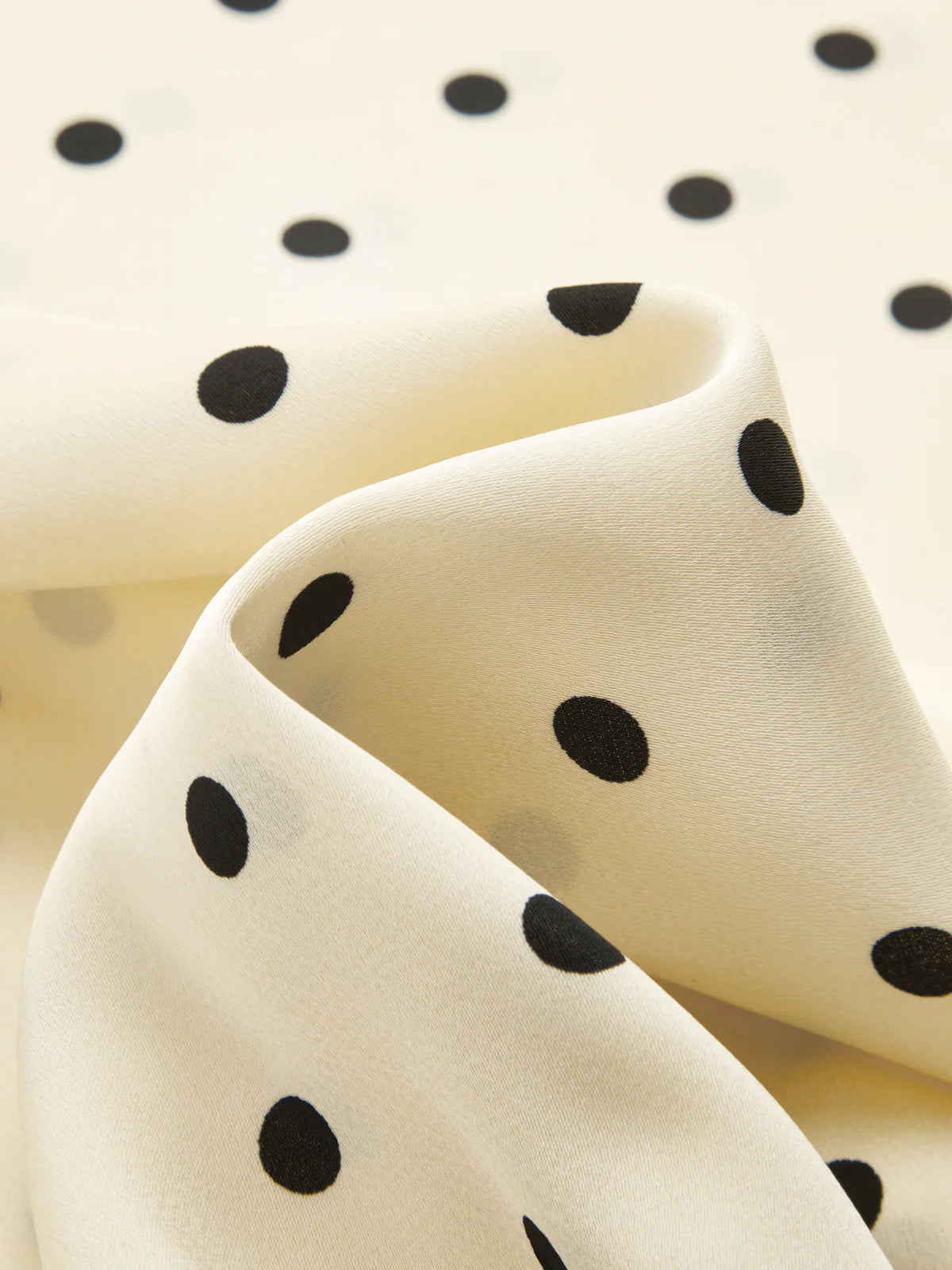 Polka Dot Cowl Neck Top & Maxi Skirt Set