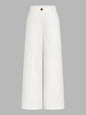 Linen Blend Mid-Waist Wide Leg Pants