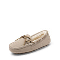 Moccasin Slippers With Faux Fur