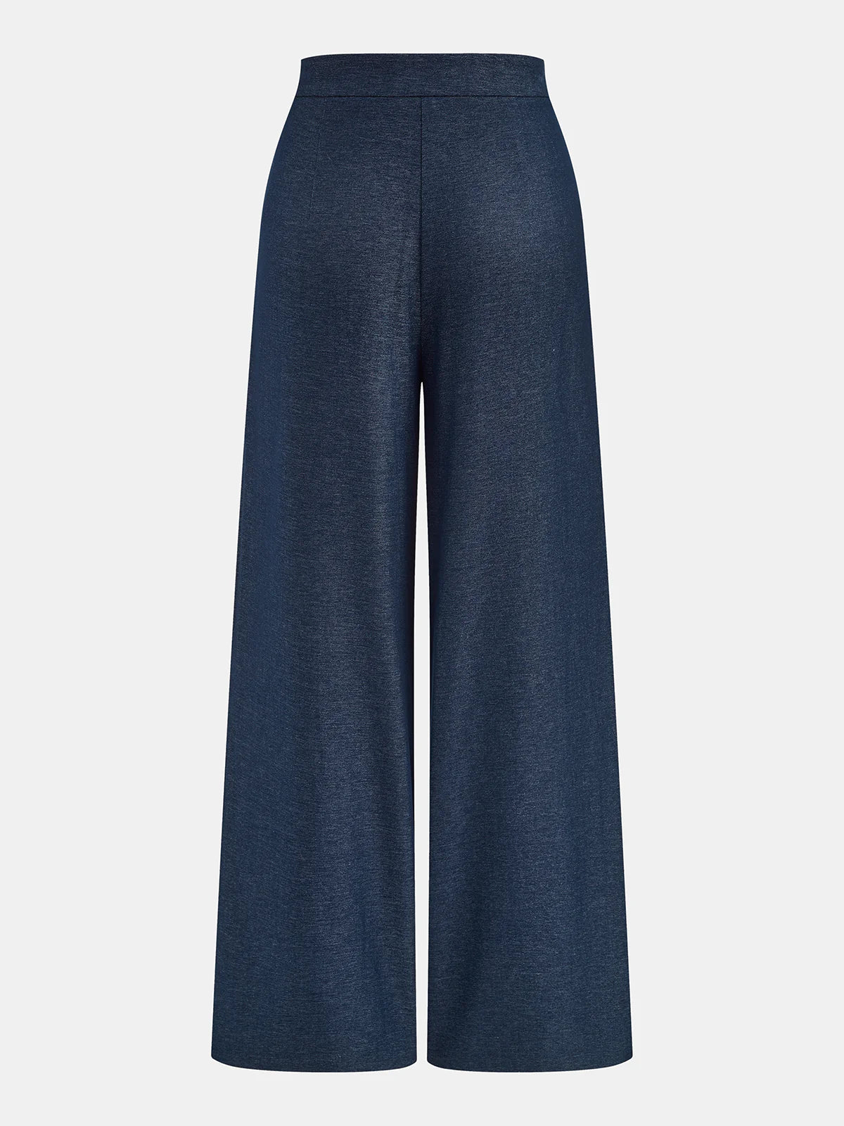 Mid-Waist Tie-Waist Wide Leg Pants