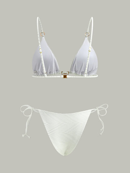 Textured Bikini Set