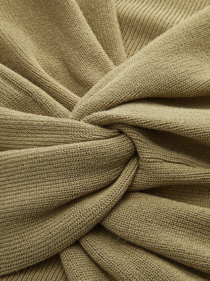 Knit Twist-Front Tank Top
