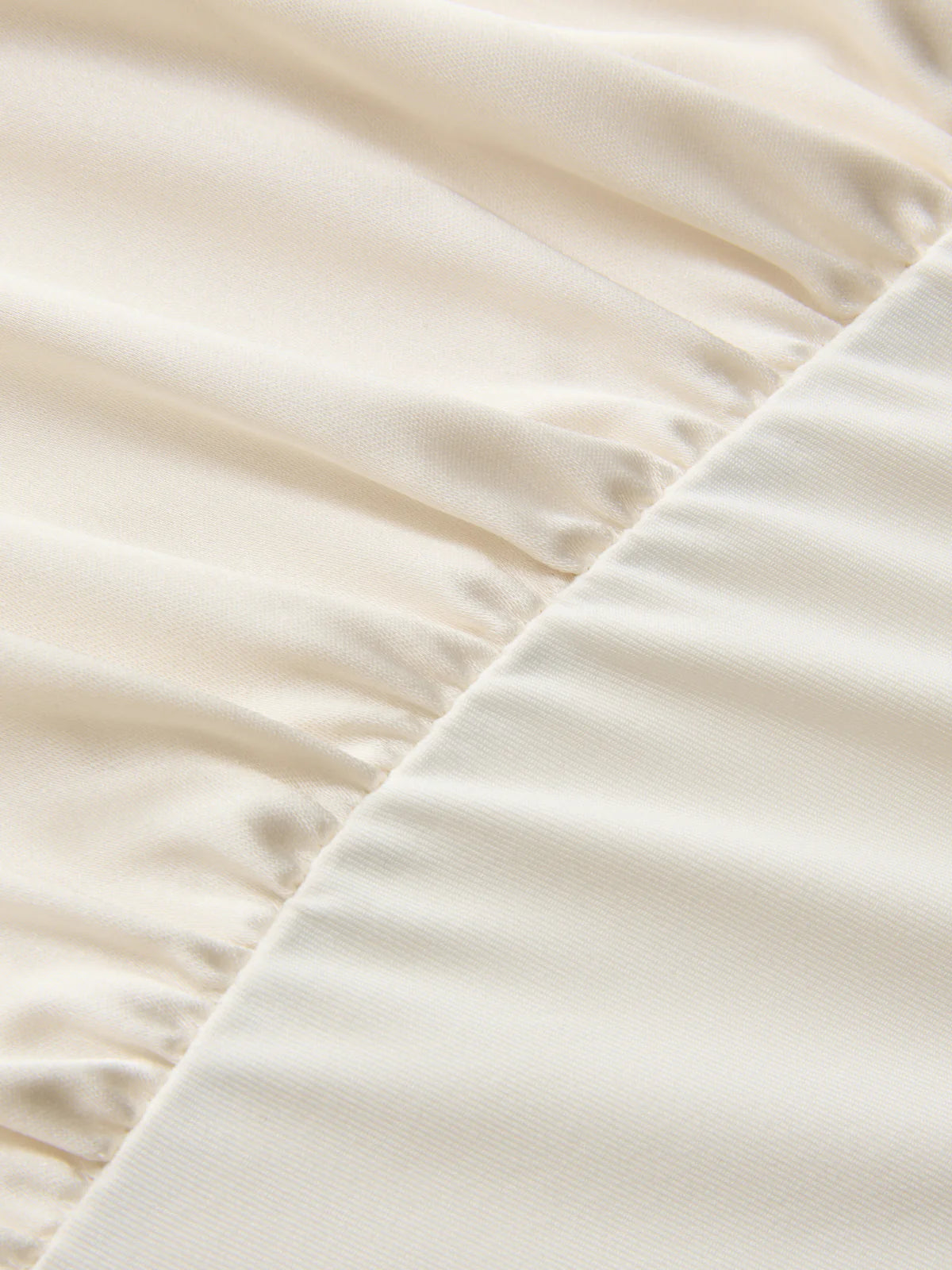 Satin One-Shoulder Drape Bodysuit