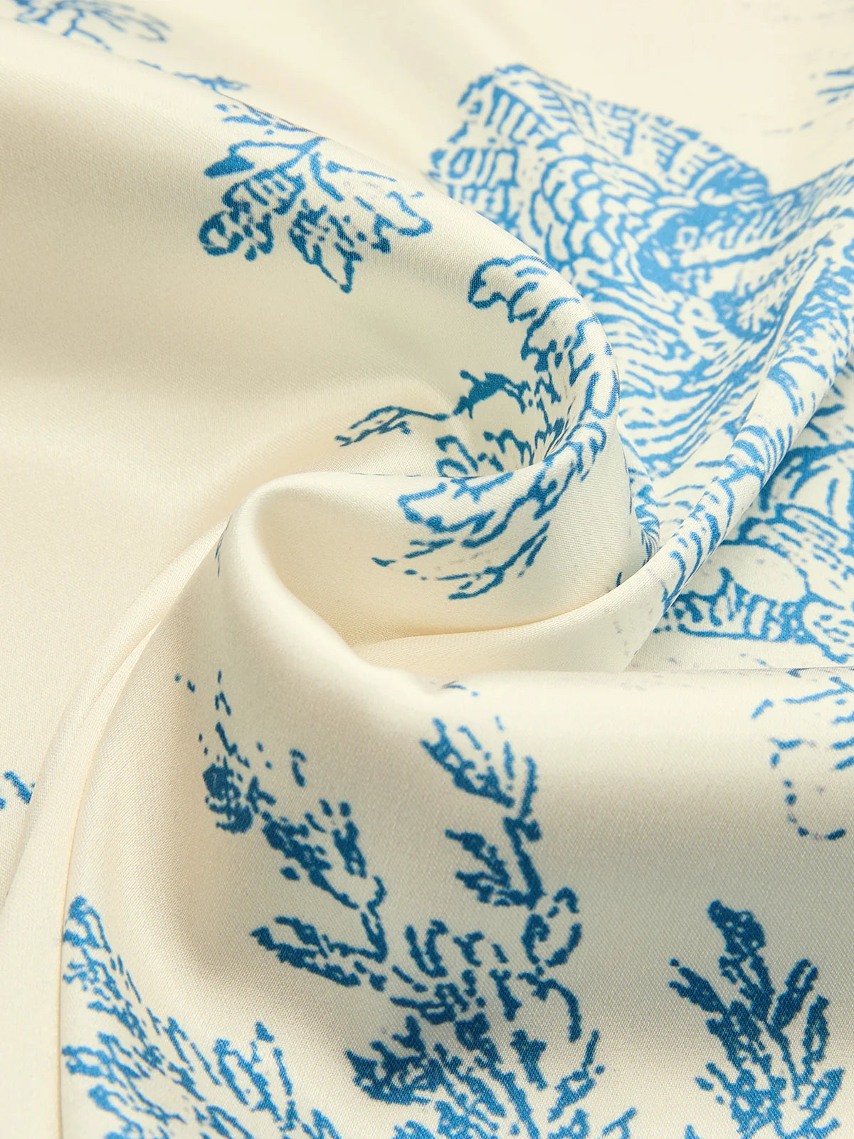 Toile Print One-Piece Swimsuit & Wrap Skirt Set