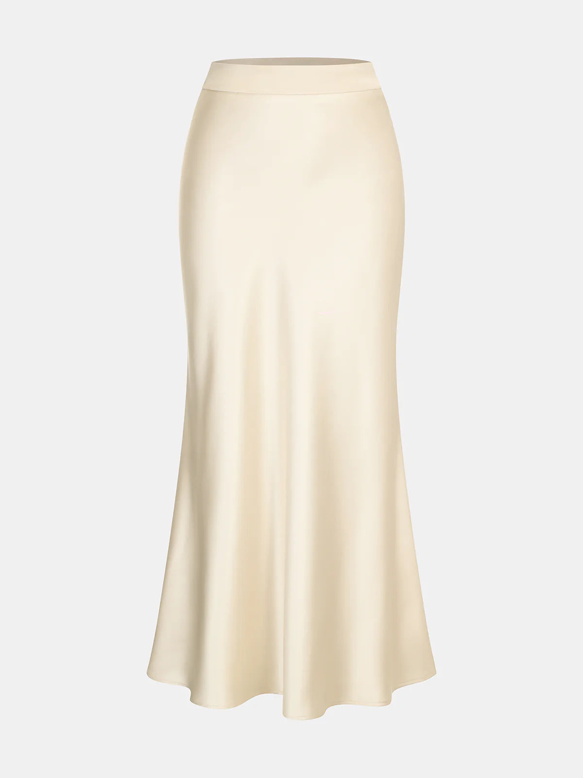 Satin Cowl Neck Top and Skirt Set