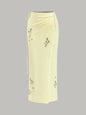 Wrap Skirt with Crystal Embellishments