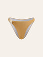 Gold Metallic Detail Bikini Bottom