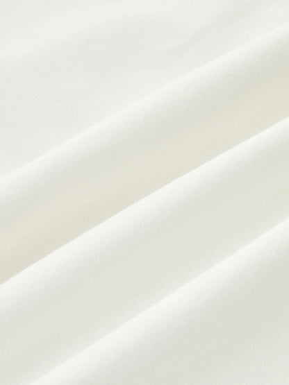 Linen Blend Mid-Waist Wide Leg Pants