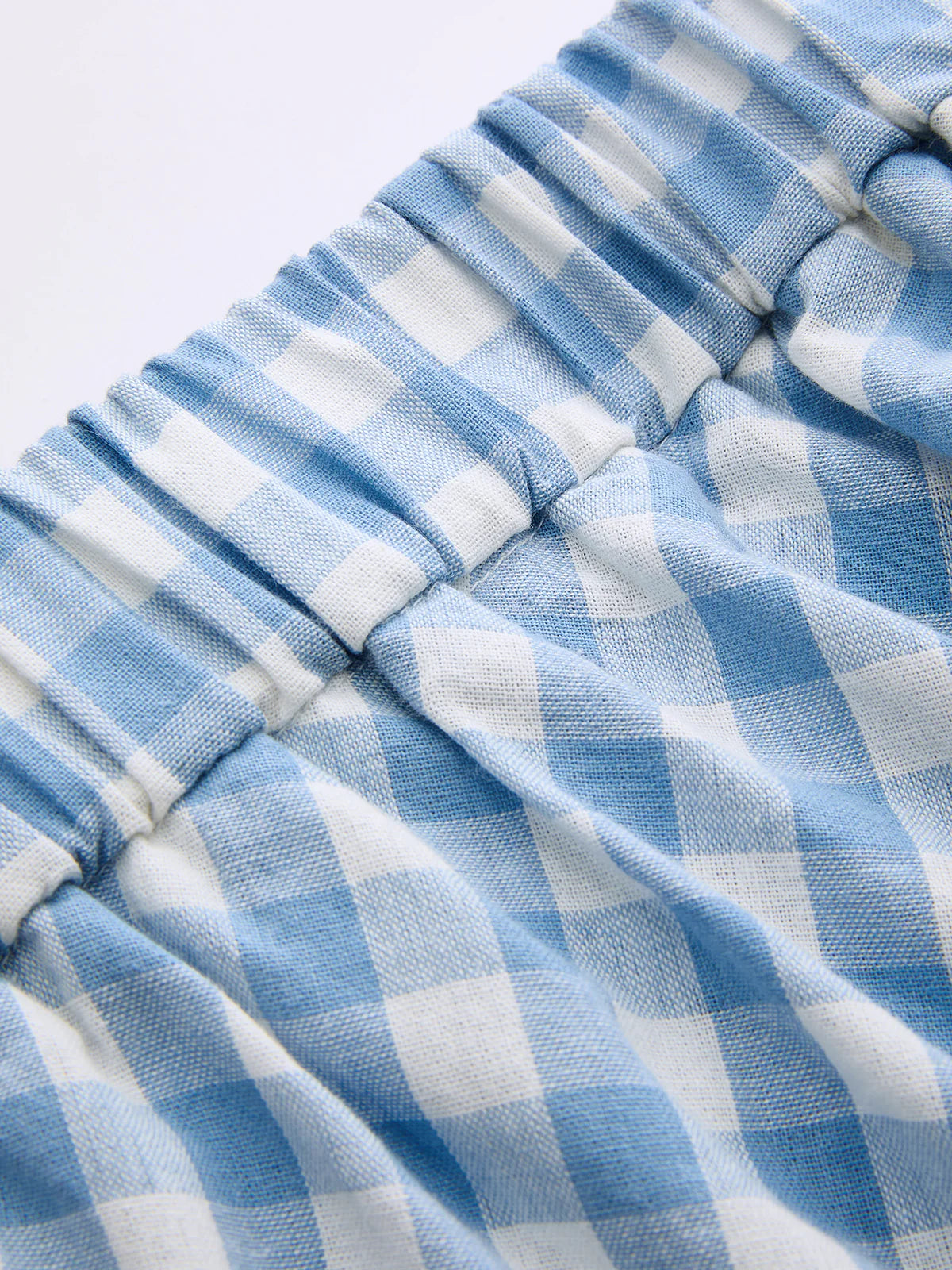 Gingham Wrap Tie Cami Top & Midi Skirt Set